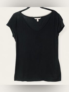 Banana Republic classic black scoop neck Short Sleeve Tee size small